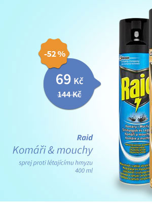 Raid Komáři a mouchy sprej